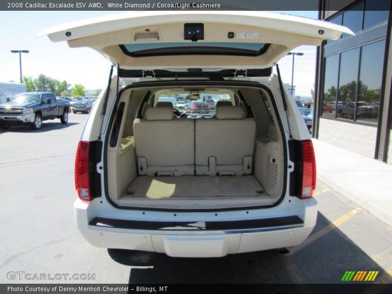 White Diamond / Cocoa/Light Cashmere 2008 Cadillac Escalade ESV AWD