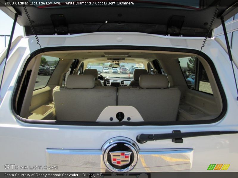 White Diamond / Cocoa/Light Cashmere 2008 Cadillac Escalade ESV AWD