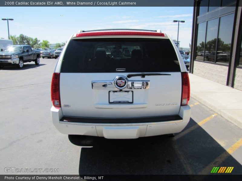 White Diamond / Cocoa/Light Cashmere 2008 Cadillac Escalade ESV AWD