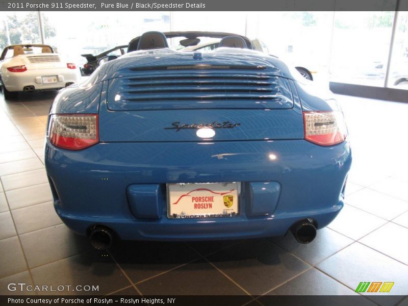 Pure Blue / Black/Speedster Details 2011 Porsche 911 Speedster