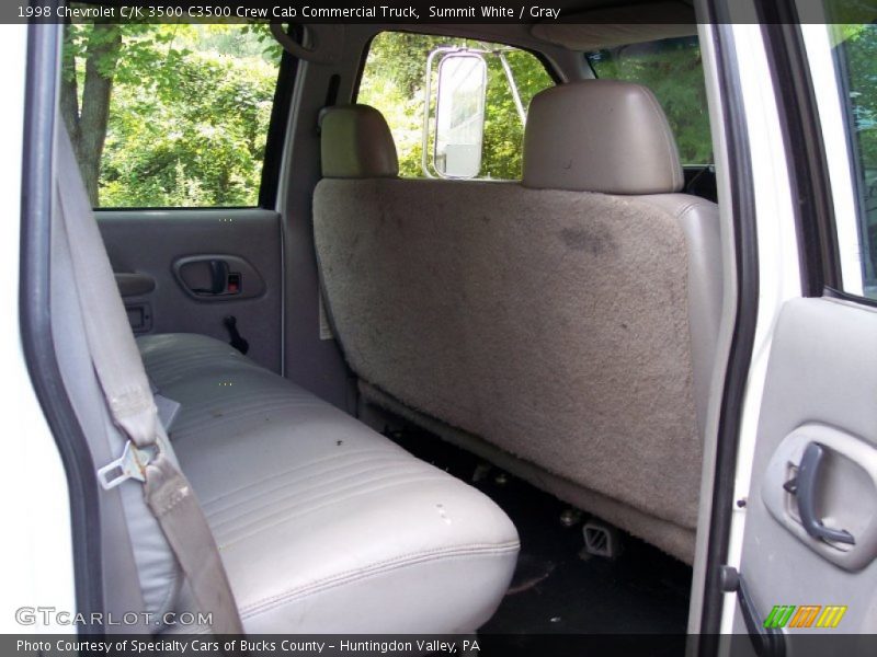 Summit White / Gray 1998 Chevrolet C/K 3500 C3500 Crew Cab Commercial Truck