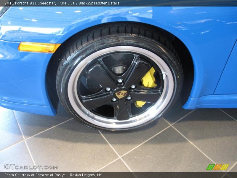 Pure Blue / Black/Speedster Details 2011 Porsche 911 Speedster