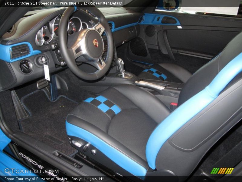 Pure Blue / Black/Speedster Details 2011 Porsche 911 Speedster