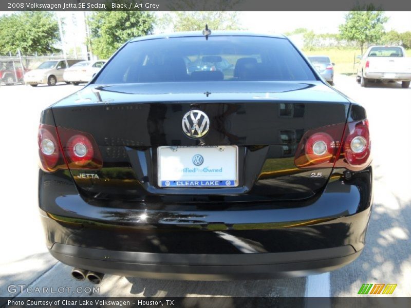 Black / Art Grey 2008 Volkswagen Jetta SE Sedan