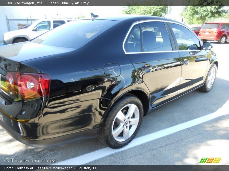 Black / Art Grey 2008 Volkswagen Jetta SE Sedan