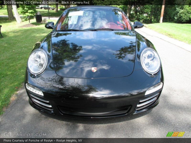 Black / Carrera Red 2009 Porsche 911 Carrera 4S Cabriolet