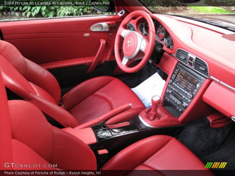 Black / Carrera Red 2009 Porsche 911 Carrera 4S Cabriolet