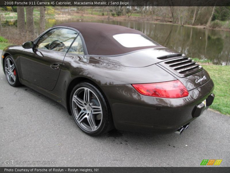 Macadamia Metallic / Sand Beige 2008 Porsche 911 Carrera 4S Cabriolet