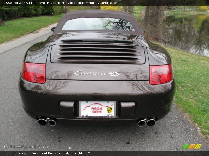 Macadamia Metallic / Sand Beige 2008 Porsche 911 Carrera 4S Cabriolet
