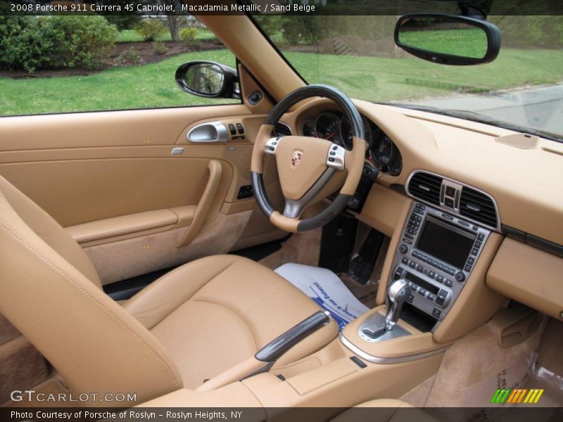 Macadamia Metallic / Sand Beige 2008 Porsche 911 Carrera 4S Cabriolet