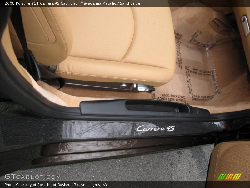 Macadamia Metallic / Sand Beige 2008 Porsche 911 Carrera 4S Cabriolet