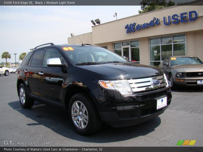 Black / Medium Light Stone 2008 Ford Edge SE