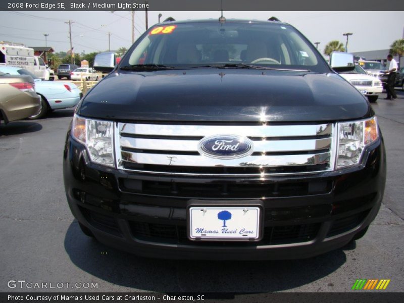 Black / Medium Light Stone 2008 Ford Edge SE