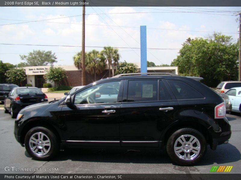 Black / Medium Light Stone 2008 Ford Edge SE