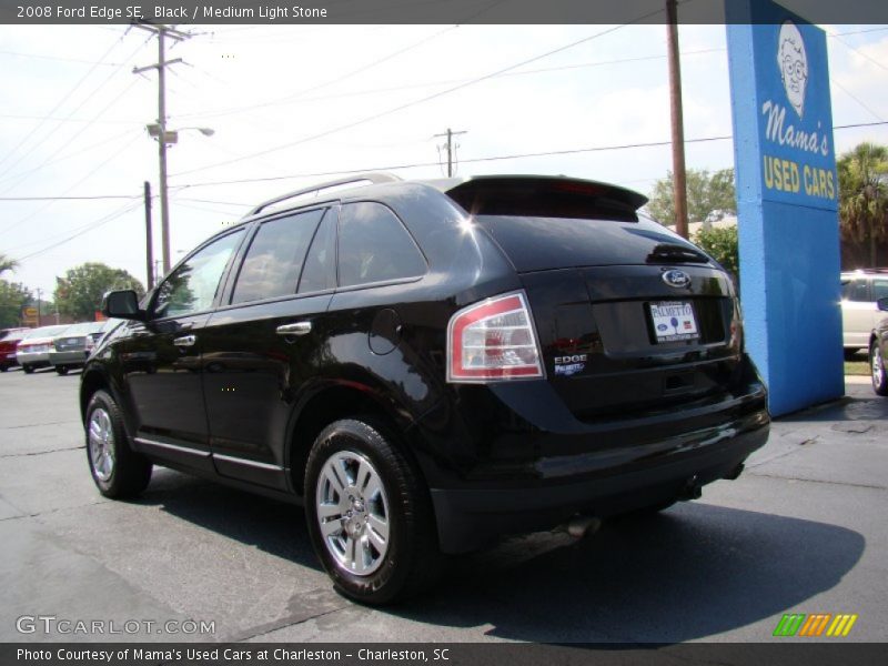 Black / Medium Light Stone 2008 Ford Edge SE