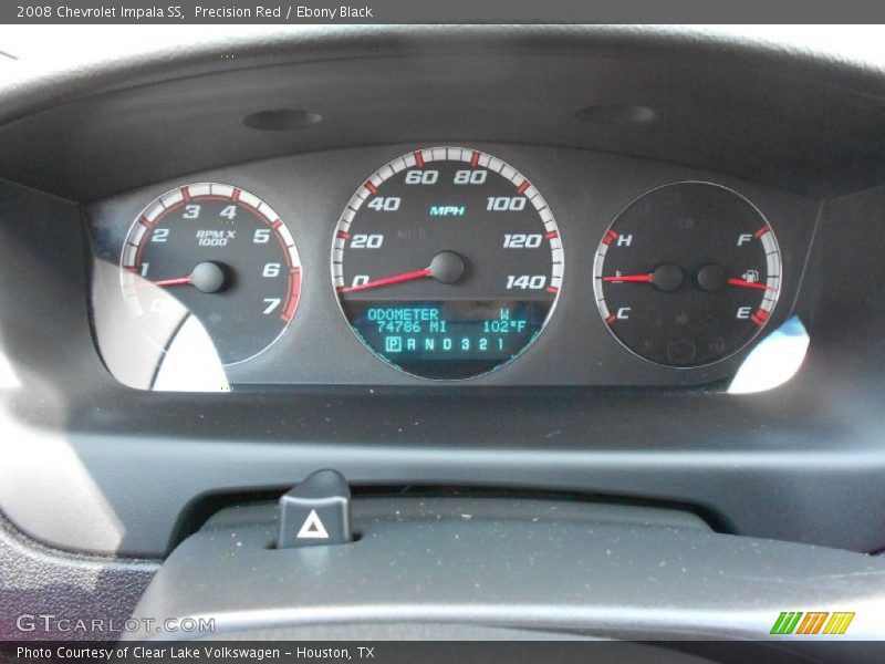 Precision Red / Ebony Black 2008 Chevrolet Impala SS