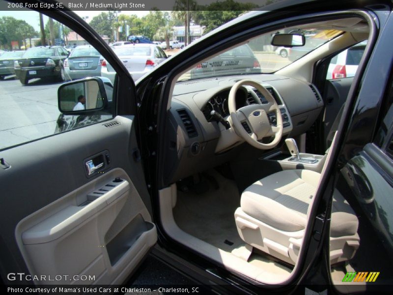 Black / Medium Light Stone 2008 Ford Edge SE