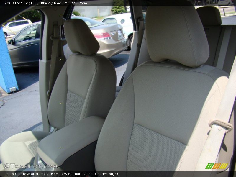 Black / Medium Light Stone 2008 Ford Edge SE