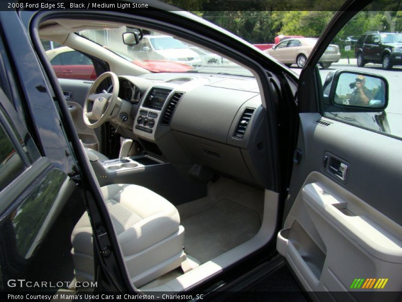 Black / Medium Light Stone 2008 Ford Edge SE