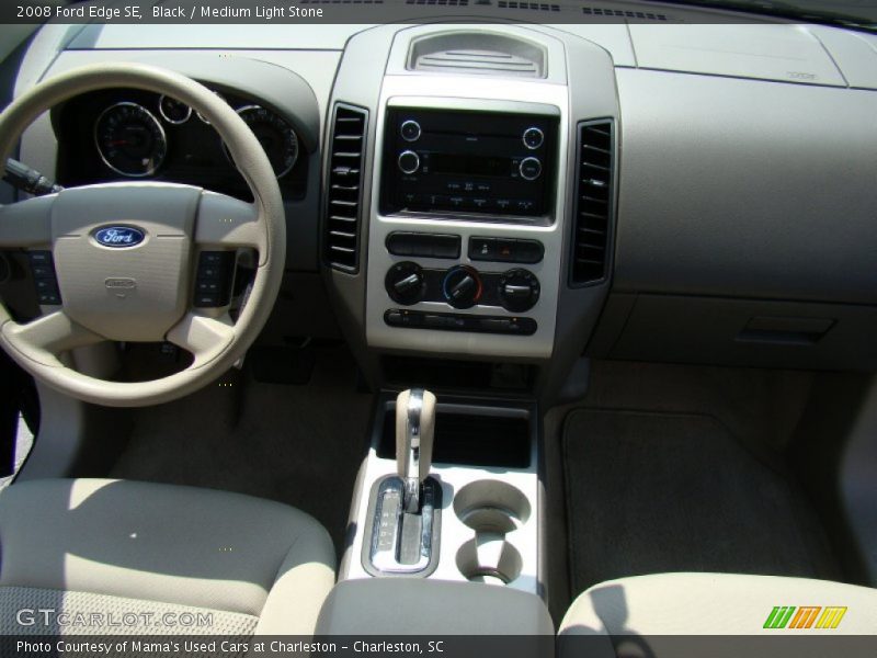 Black / Medium Light Stone 2008 Ford Edge SE