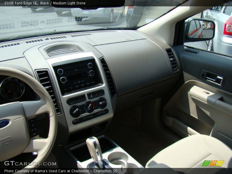 Black / Medium Light Stone 2008 Ford Edge SE
