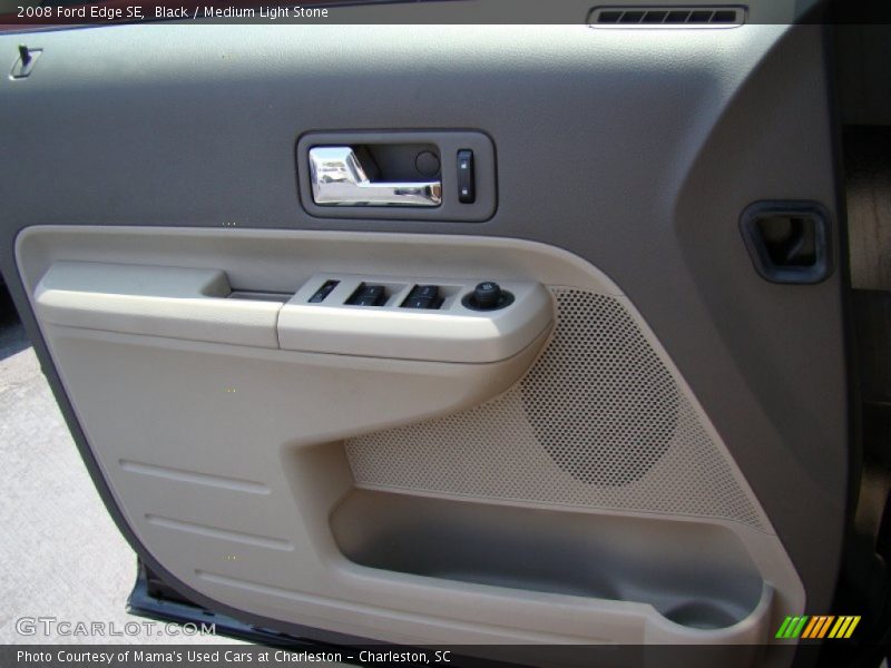 Black / Medium Light Stone 2008 Ford Edge SE