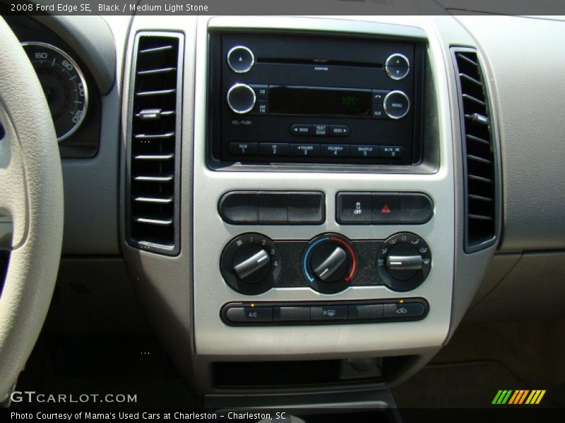 Black / Medium Light Stone 2008 Ford Edge SE