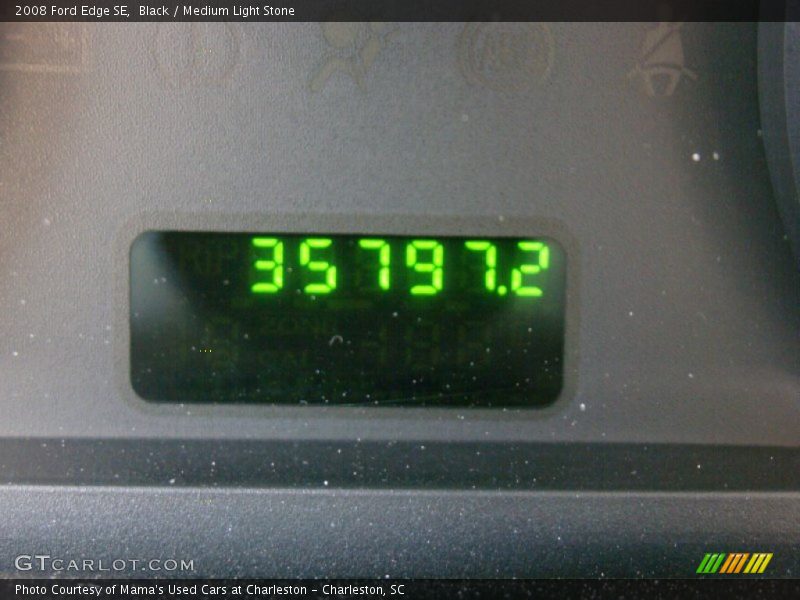 Black / Medium Light Stone 2008 Ford Edge SE