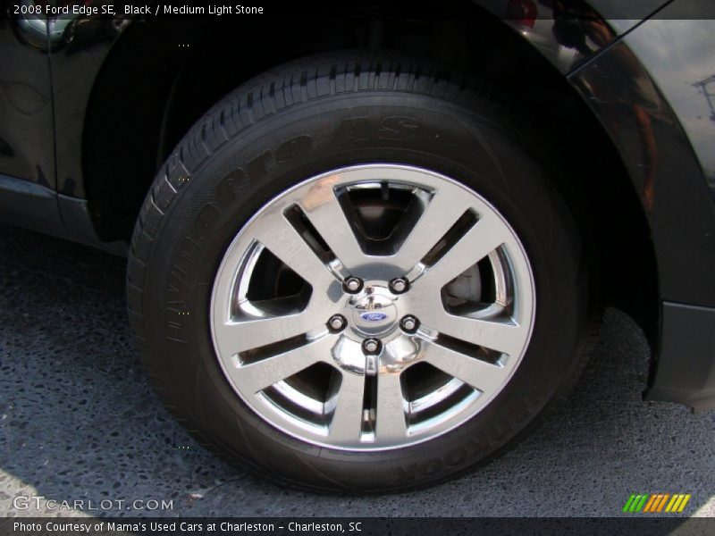 Black / Medium Light Stone 2008 Ford Edge SE