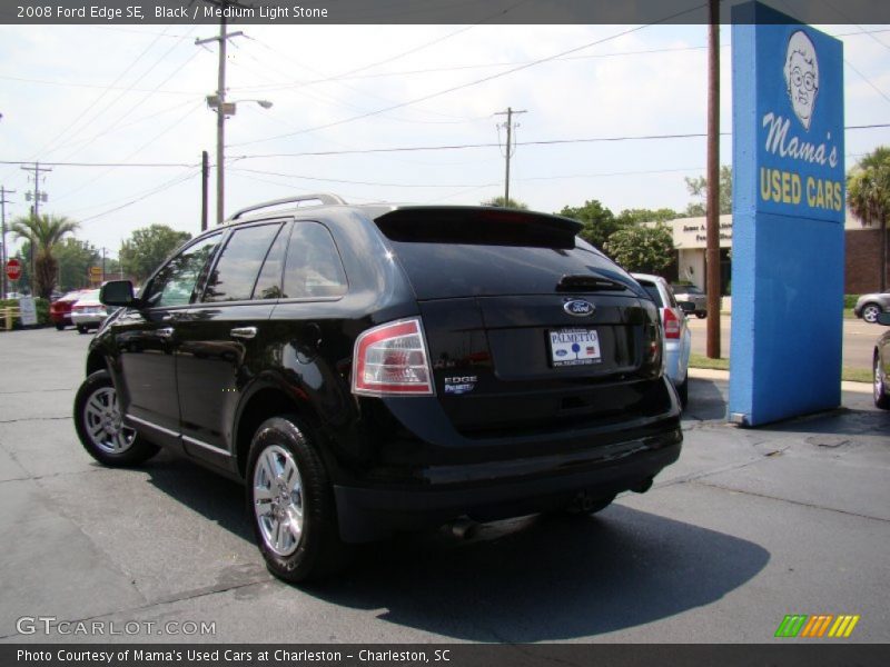 Black / Medium Light Stone 2008 Ford Edge SE