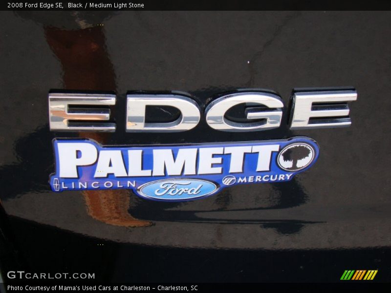 Black / Medium Light Stone 2008 Ford Edge SE