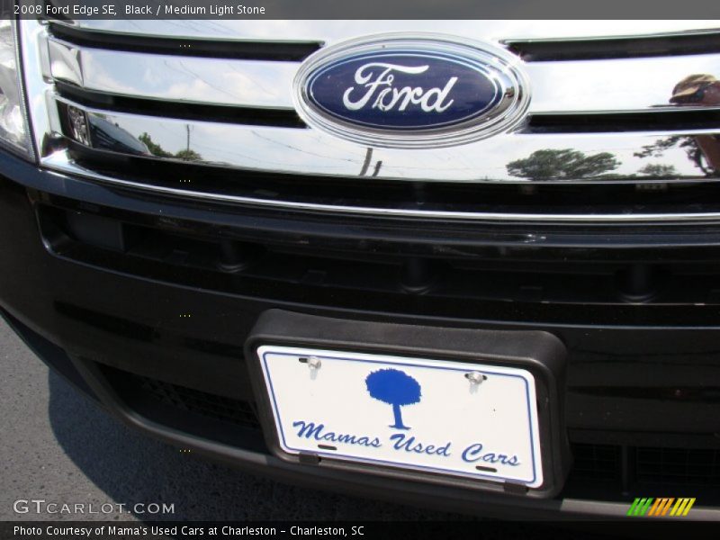 Black / Medium Light Stone 2008 Ford Edge SE