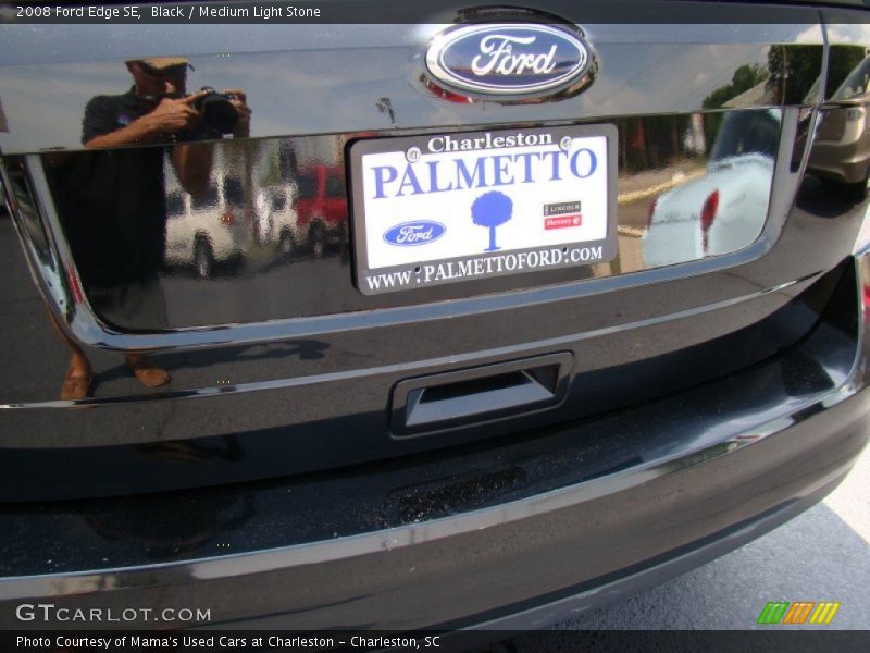 Black / Medium Light Stone 2008 Ford Edge SE