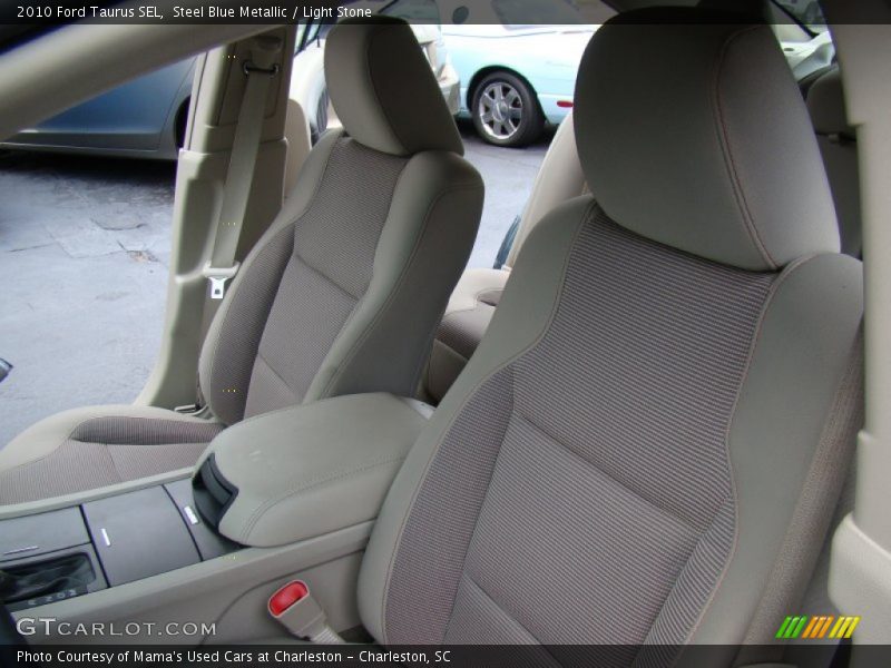 Steel Blue Metallic / Light Stone 2010 Ford Taurus SEL