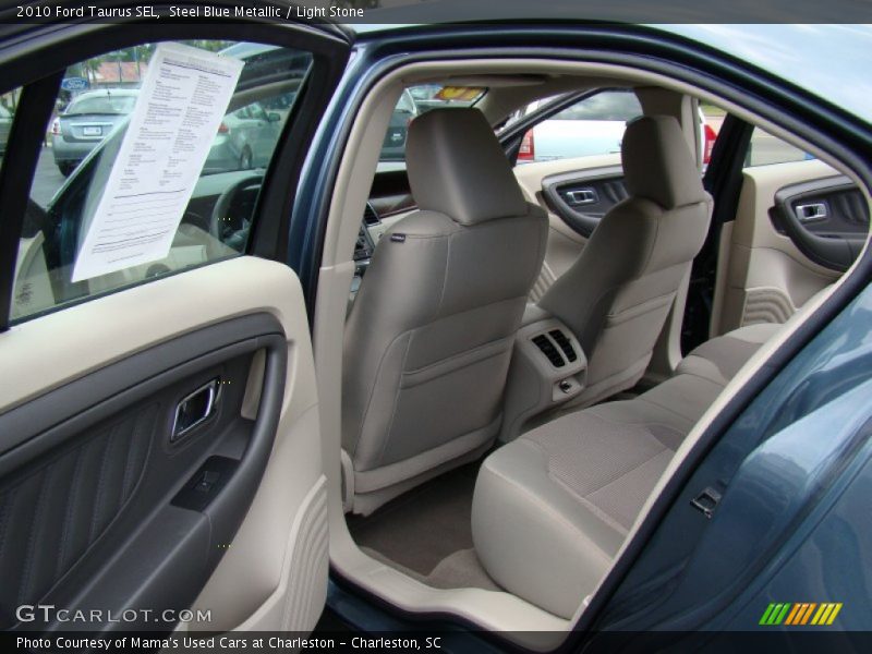 Steel Blue Metallic / Light Stone 2010 Ford Taurus SEL