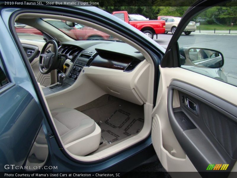 Steel Blue Metallic / Light Stone 2010 Ford Taurus SEL