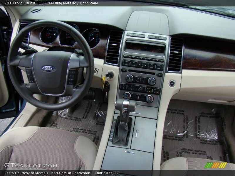 Steel Blue Metallic / Light Stone 2010 Ford Taurus SEL