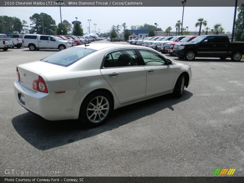 White Diamond Tricoat / Cocoa/Cashmere 2010 Chevrolet Malibu LTZ Sedan