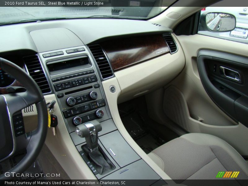 Steel Blue Metallic / Light Stone 2010 Ford Taurus SEL