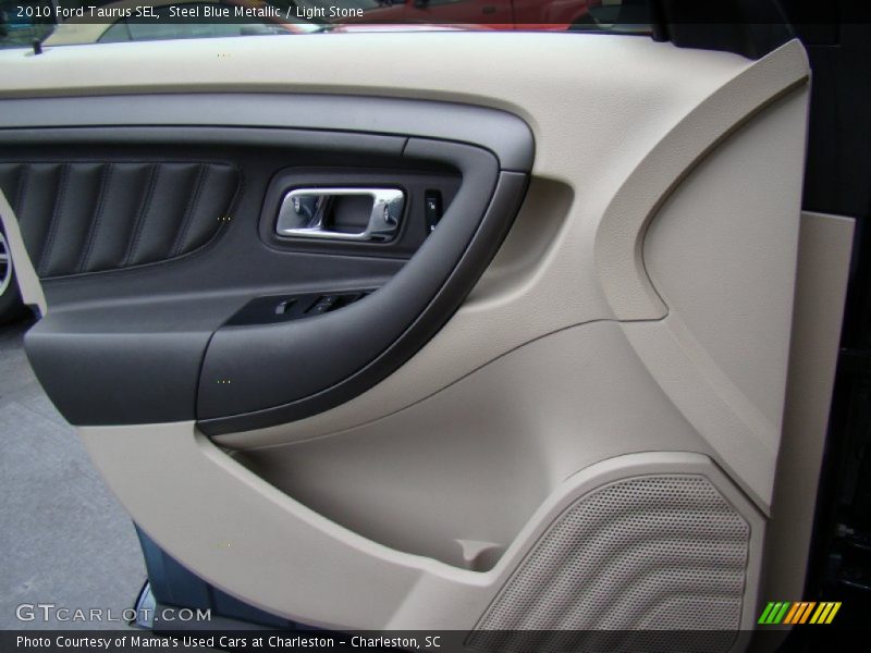 Steel Blue Metallic / Light Stone 2010 Ford Taurus SEL