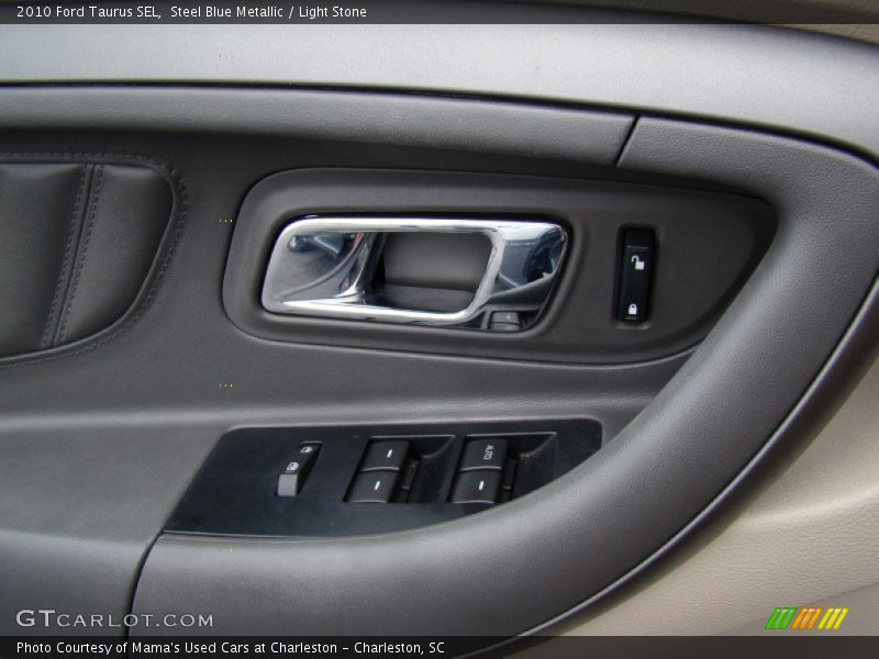 Steel Blue Metallic / Light Stone 2010 Ford Taurus SEL