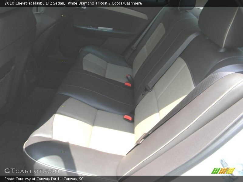 White Diamond Tricoat / Cocoa/Cashmere 2010 Chevrolet Malibu LTZ Sedan