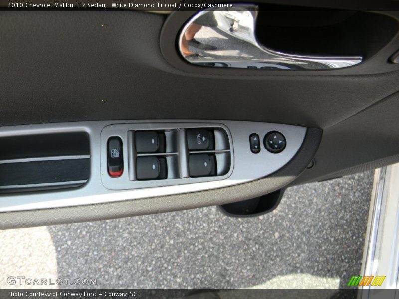White Diamond Tricoat / Cocoa/Cashmere 2010 Chevrolet Malibu LTZ Sedan