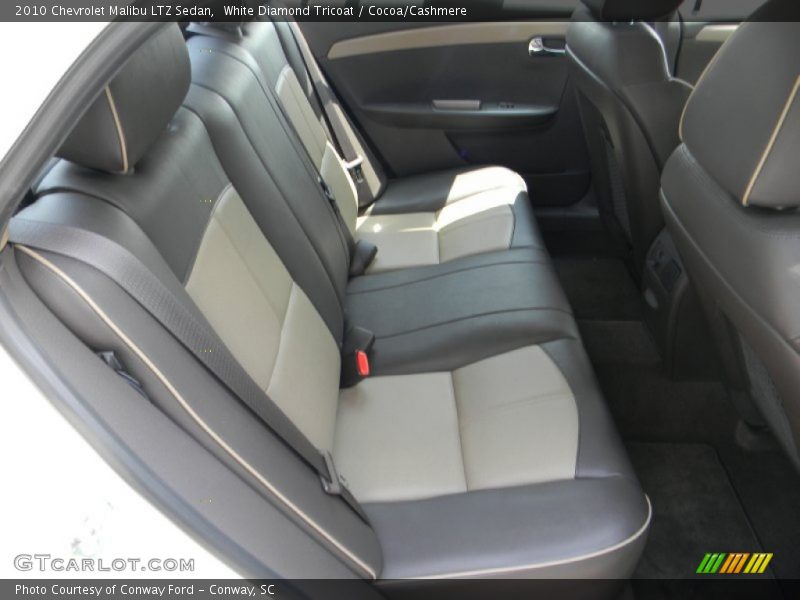 White Diamond Tricoat / Cocoa/Cashmere 2010 Chevrolet Malibu LTZ Sedan