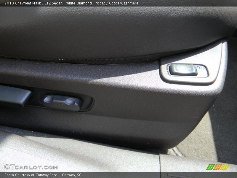 White Diamond Tricoat / Cocoa/Cashmere 2010 Chevrolet Malibu LTZ Sedan