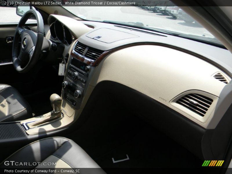 White Diamond Tricoat / Cocoa/Cashmere 2010 Chevrolet Malibu LTZ Sedan