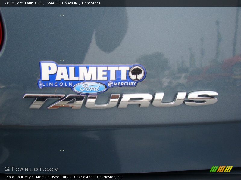 Steel Blue Metallic / Light Stone 2010 Ford Taurus SEL