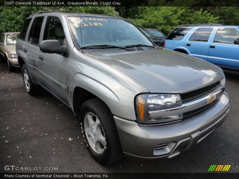 Graystone Metallic / Light Gray 2007 Chevrolet TrailBlazer LS 4x4