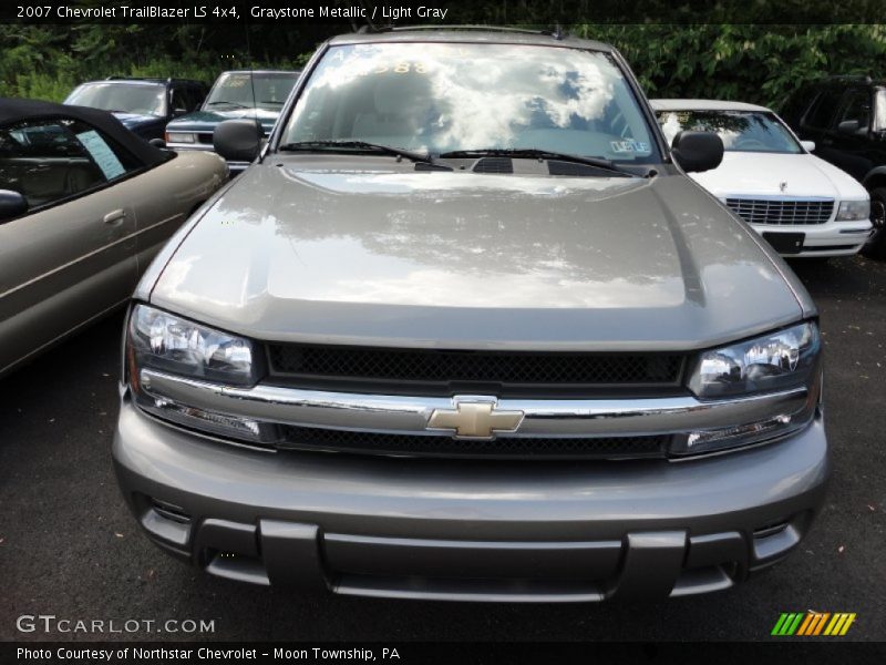 Graystone Metallic / Light Gray 2007 Chevrolet TrailBlazer LS 4x4
