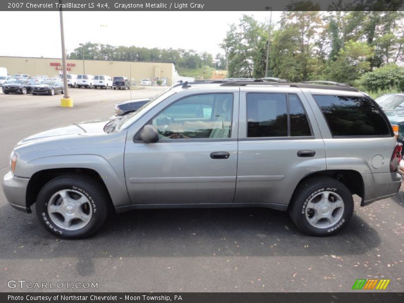 Graystone Metallic / Light Gray 2007 Chevrolet TrailBlazer LS 4x4